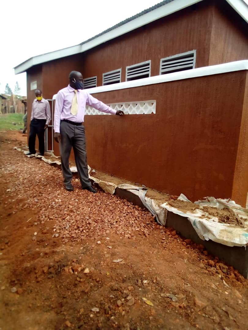 A 5 stance lined pitlatrine which was constructed at the Kanyarugiri Market has been completed and commissioned. Photo by Sylas Byaruhanaga
